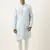 Sky blue asymmetrical kurta pajama