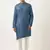 Cobalt blue asymmetrical cotton kurta pajama