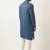 Cobalt blue asymmetrical cotton kurta pajama