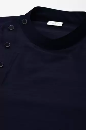 Navy blue drape kurta pajama