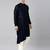 Navy blue drape kurta pajama