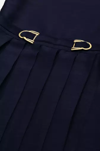 Navy blue drape kurta pajama