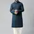 Blue mirror embroidery kurta pajama