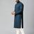 Blue mirror embroidery kurta pajama