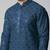 Blue mirror embroidery kurta pajama