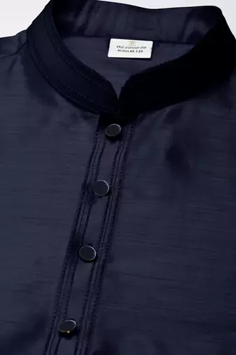 Blue embroidered kurta pajama