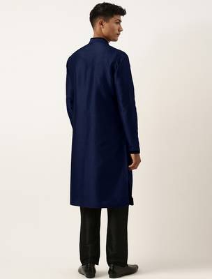 Blue ombre layered kurta pajama 5