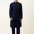 Blue embroidery angrakha kurta pajama