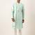 Sky blueembroidery angrakha kurta pajama