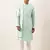 Sky blueembroidery angrakha kurta pajama