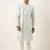 Light blue embroidery angrakha kurta pajama