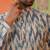 Blue ikat printed kurta pajama