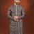 Midnight blue batik print kurta