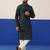 Blue embroidered kurta pajama