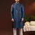 Denim blue embroidery kurta pajama