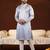 Powder blue embroidery kurta pajama