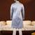 Powder blue embroidery kurta pajama