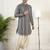 Navy blue gota embroidery kurta pajama