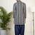 Navy blue gota embroidery kurta pajama