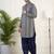Navy blue gota embroidery kurta pajama