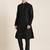 Black embroidered kurta pajama