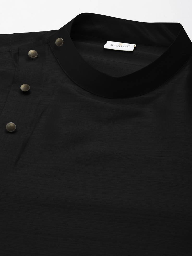 Black drape kurta pajama