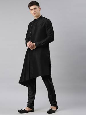 Black drape kurta pajama 2