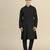 Black twill weave cotton kurta pajama