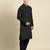 Black twill weave cotton kurta pajama