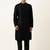 Black embroidery angrakha kurta pajama