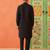 Black silk bling kurta pajama