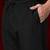 Black cotton front open kurta pajama