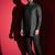 Black cotton front open kurta pajama