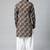 Black printed kurta pajama