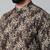 Black printed kurta pajama