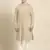 Beige twill weave cotton kurta  set