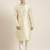 Light beige embroidered kurta pajama