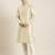 Light beige embroidered kurta pajama