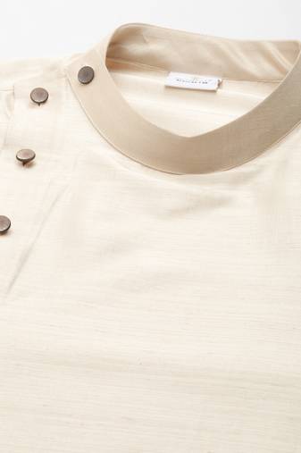 Light beige drape kurta pajama