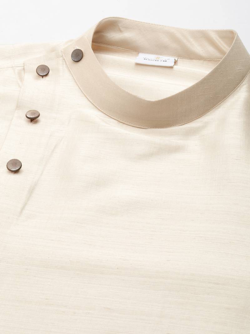 Light beige drape kurta pajama