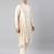 Light beige drape kurta pajama