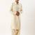 Cream classic premium pathani kurta pajama