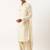 Cream classic premium pathani kurta pajama
