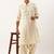 Cream classic premium pathani kurta pajama