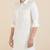 Cream cotton pathani with salwar