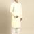 Light yellow fine cotton pathani with salwar