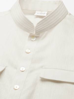 Cream pathani kurta pajama 3