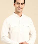 Off white pathani kurta pajama
