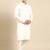 Off white pathani kurta pajama
