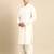 Off white fine cotton pathani with salwar